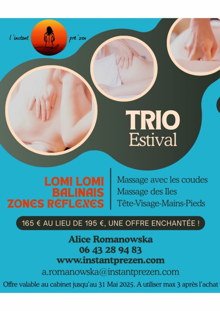 Trio été massages